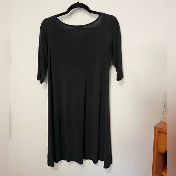 Eileen Fisher Black Everyday Silk Tunic - Picture 4 of 8